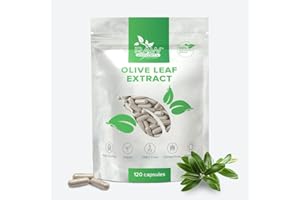 ‎RAW POWDERS Olive Leaf Extract 500mg, 120 Kapseln – Unterstützung für Immunfunktion & antioxidative Wirkung – Reine Zutaten, GMO- & Glutenfrei von Raw Powders