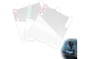 Kinretixia® 3 Stück Autokamera Zubehör - Statische Sticker, Antistatische Folien für klare Sicht auf der Windschutzscheibe - Kompatibel mit Dashcams (8 * 8cm)