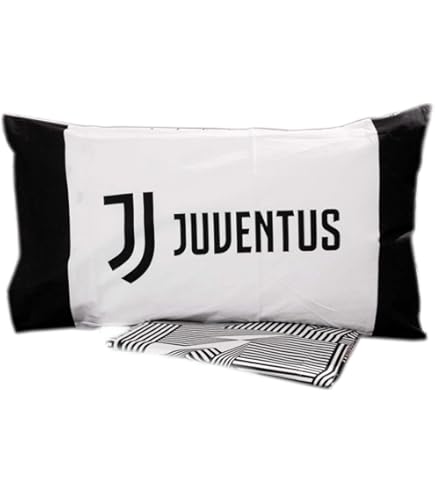 Parure Copripiumino Juventus Letto Singolo - Cotone, Design Ufficiale, Senza Lenzuolo Sotto - Foto 2