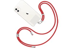 MARARDI Cordón Correa para Móvil Colgante Cinta con Parche de Plástico - Cadena Teléfono Universal Colgador para Cuello - Cuerda Funda Colgar Lanyard con Enganche Accesorios Llavero