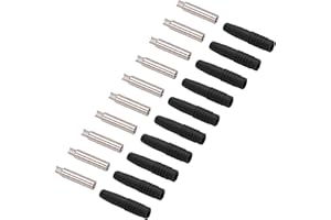 CERLINGWEE Accoppiatore per Spina a Banana, Spina a Banana Femmina da 2 mm di precisione isolata per apparecchiature di Prova(Nero)