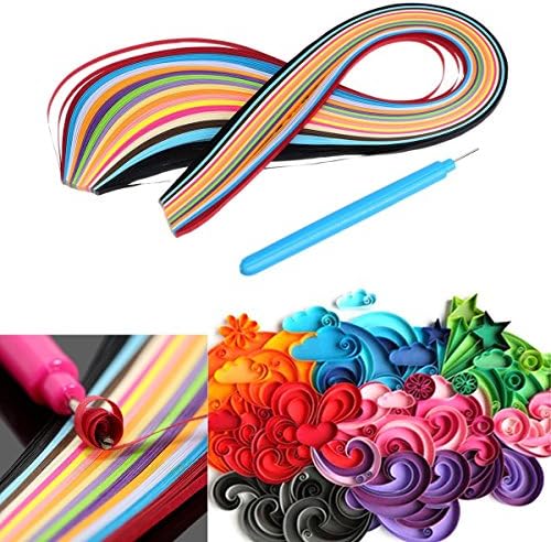Quilling Paper - 160 Stripes 3mm Mixed Color with Quilling Papers Pen