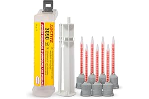 LOCTITE® 3090 10g+1g Seringue double – Colle Bi-Composant Rapide pour Plastique Métal et PVC – Idéale pour Réparations Précises