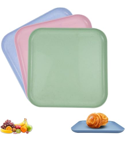 Plateau De Service Carré En Bois - 25x25 Cm, Idéal Pour Petit Déjeuner, Café, Mariage, Anniversaire Et Camping