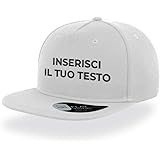 PRS - Cappello Snapback da Uomo e Donna Personalizzato in Ricamo con Iniziali, Scritta, Numeri,con Il Tuo Nome