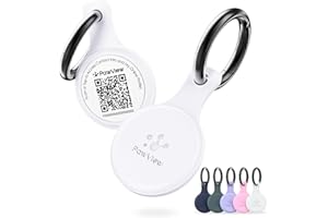 PawView Qr Code Hundemarke mit NFC aus Silikon - Wasserdichter Pet ID Tag mit Online-Profil, Gegen Verlust, Finder Scannt ohne App, Ideal für Halsband oder Geschirr, DE
