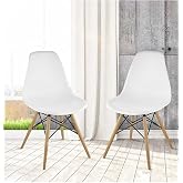 Dorcia Home Beyaz Eames Sandalye - 2 Adet - Cafe Balkon Mutfak Sandalyesi