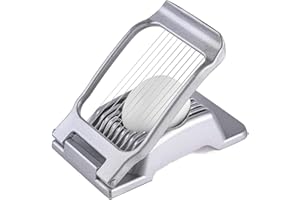 NJDT Metal Egg Slicer Cutter Heavy Duty Aluminium Slicer Multifunctional Egg Cutter for Egg Strawberry Mushroom Soft Fruit Slice Hard Boiled Eggs Quickly and Effectively Kitchen Helper
