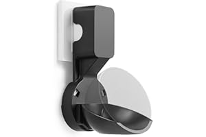 EWIGE Wall Mount for Pop & Google mini, Socket Holder Stand, A Space-saving Solution for Smart Home Speakers Accessories Bracket with Cable Arrangement (Black)