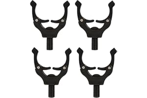Wjelet Lot de 4 supports pour canne à pêche à la carpe, avec support magnétique, ajustement automatique, support pour canne à pêche, pour pêche sauvage, rivière, lac, mer
