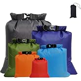 6 Pieces Waterproof Bag Waterproof Dry Bags Snorkel Drift Bag for Travel Rafting Drift Swimming Snorkeling Camping Fishing Ka