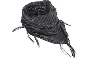 HshDUti Foulard Shemagh du désert – Écharpe élégante et polyvalente pour homme et femme – Écharpe militaire Shemagh tactique/désert Keffiyeh