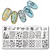 Born Pretty 1 Pc Template Stamping Plate Rectangle Pattern Floral Manicure Nail Art Image Plate BPX-L018