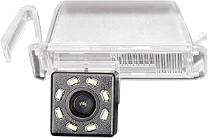 MISAYAEE HD 720p Telecamera per telecamera di retromarcia a colori di per illuminazione targa,Telecamera posteriore luce targa per FIAT 500 500C 2009-2015