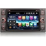 Erisin Android 12 Radio Coche Bluetooth GPS Navegador para Ford Focus C-MAX Fiesta Fusion Galaxy Kuga Mondeo S-MAX Transit Ca