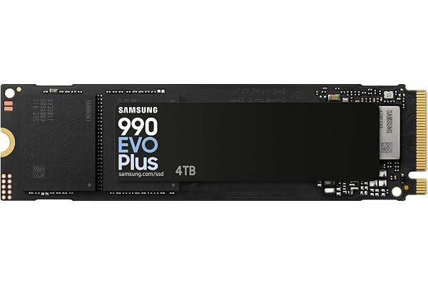 Samsung SSD Interne 990 EVO Plus MZ-V9S2T0BW, NVMe 2.0 PCIe 4.0 x 4 / 5.0x2, 1 To, Vitesse de lecture jusqu'à 7150 Mo/s, Idéal pour le gaming et la bureautique