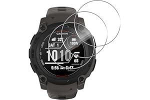 Aerku Verre Trempé pour Garmin Instinct E (40MM) [3 Pièces], Sans Bulles 9H HD Ultra Résistant Protection écran Film en Vitre Trempé Protecteur d'écran [Transparent]