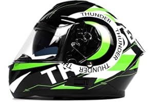 Casco Moto Integrale con Doppia Visiera BHR 814 Ride | Casco Moto Omologato con Visiera Doppia & Antigraffio | Casco Integrale con Sgancio Micrometrico