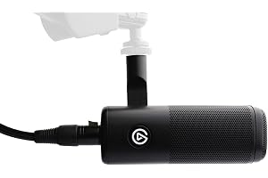 Elgato Wave DX - Dynamisk XLR-mikrofon, kardioidmönster, brusreducering, tal optimerat för poddsändning, strömma & Elgato XLR Cable – skärmad mikrofonkabel för studioinspelningar och direktsändningar