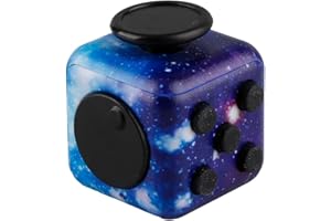 Tabanzhe Fidget Cube-Sensory Cube for Stress Anxiety Relief 6 Different Functions Finger Cube for Kids Adults ADHD ADD Office Classroom Home Killing Time(Starry Sky)
