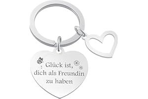 Welsky Geschenke Für Freundin, Beste Freundin Geburtstag Geschenke Schlüsselanhänger mit Gravur Weihnachtsgeschenke Geburtstagsgeschenk Für Freundin-2