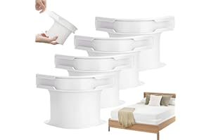 Bukbas Bed Sheet Holder With Lock Strips, 4 Pcs Heavy Duty Bed Sheet Clips for Bedding, Heavy Duty Bed Sheet Corner Holders for Any Fitted Sheet, Keep Sheets Firm Tight Fits All Mattress