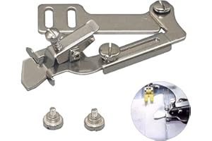 CIMOWN Piedino per macchina da cucire,Piedino per orlo in acciaio inossidabile,Piedino per deambulazione industriale,Piedino regolabile, Piedino a pressione per macchine da cucire per uso domestico