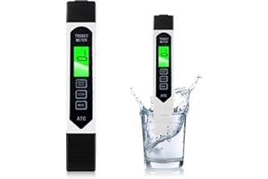 YUWJOOWEE 3 in 1 Wasserqualitätstest Meter, LCD Digital Wasserqualität Tester mit Hintergrundbeleuchtung, Genauigkeit TDS EC Wassertester Hoher für Trinkwasser, Pool, Aquarium, Fischteich und Schwimmbad