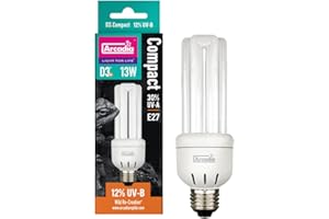 Arcadia D3+desierto compacto 12% UVB lámpara 13W de alto rendimiento reptil iluminación UV