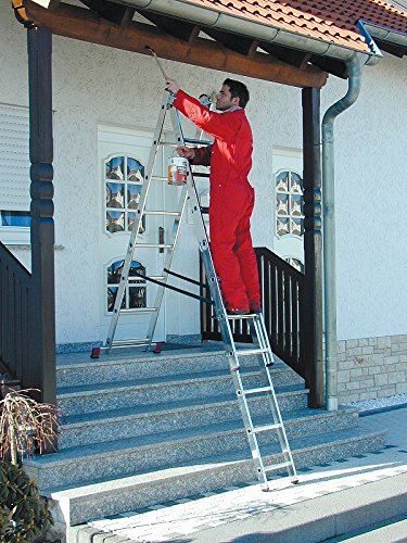 Krause Corda Alu VielzweckLeiter Treppenleiter 3×10 Sprossen Alu Stehleiter - 7