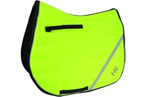 YH Hy Viz Reflective Comfort Saddle Pad Pony/COB Yellow