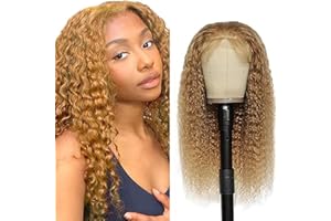Hxxcoup Peluca Pelo Natural Mujer Humano 13x1 Lace Wig Human Hair Wig T Part Wig with Baby Hair Glueless Wig 27 Light Blonde Lace Remy Hair Lace Front Wigs Wear and Go Peruca 20 Inch