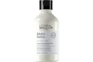 L'ORÉAL PROFESSIONNEL L’Oréal Professionnel Metal Detox Clarifying Shampoo, Prevent Breakage & Colour Fade from hard water, For Damaged Hair, Sulphate-Free & Vegan