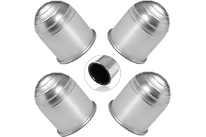 TOGTHERKINGS 4 pcs Plastica Copri Sfera di Traino, Copertura della sfera del gancio di traino, Copri Protezione Della Testa a Sfera Rimorchio per la Protezione della Testa a Sfera del Rimorchio per Camion