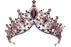 MZSX Crown Tiara, Crystal Rhinestone for Princess Bridal, Halloween christmas, Goddess, Queen, Wedding Festival Party, Hair Accessories for Women, andGold Headpiece