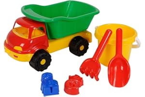 SIMBA Idena 7134123 - Camión de juguete con accesorios de playa , Modelos/colores Surtidos, 1 Unidad