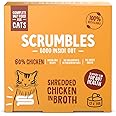 Scrumbles Natural Wet Cat Food, Shredded Chicken in Broth 12x 70g