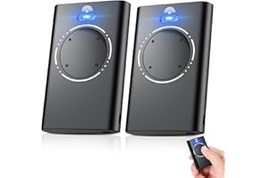 WEPAI 868 MHz Telecommande Portail,Télécommande Compatible avec XT2 868 SLH LR, XT4 868 SLH LR,4 Canaux Telecommande Porte de Garage (Lot de 2)