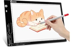 XIAOSTAR Tablette lumineuse dessin Rechargeable A4,Tablette Lumineuse diamond painting avec 3 niveaux de luminosité,Table Lumineuse pour Artistes,Animationdessin,Esquisse,Visualisation Aux Rayons X