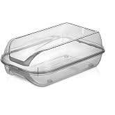 10 Pieces Air Field Smoked Lock Cover Mens Shoe Storage Box | Modular Structure | Shoe Storage