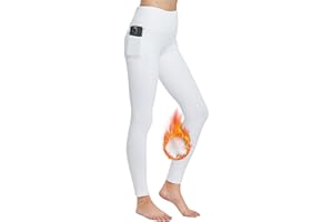FitsT4 Sports Damen Winterreitleggings Silikon Vollbesatzreithose mit Fleecefutter mit Handytasche und Gürtelschlaufen