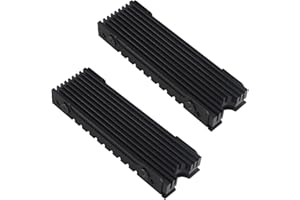 ZDE 2PCS M.2 2280 SSD Heatsink Cooler Double-Sided Heat Sink with Thermal Silicone Pad Compatible with PC Laptop Raspberry Pi PCIe NVMe NGFF SATA M.2 SSD PS5