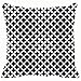 Produktbild Qian Mu888 Fashion Decorative Pillowcase Seamless Simple Black White Abstract Geometric Abstract Geometric 18 * 18IN