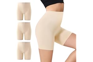 IceCony Radlerhose Damen 3er Pack Kurz Leggings Boxershorts Sporthose Unter Kleid Rock Unterhosen mit Bein Anti Scheuern