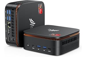 NiPoGi Hyper H1 Mini PC W-11 Pro ΑΜD Ryzen 7 6800H(Max 4.7GHz,8C/16T) 16Go DDR5 4800MHz/512Go M.2 NVMe SSD, Ordinateur de Bureau 4K Triple Display DP2.0+HDMI 2.0+Type-C/WiFi 6/BT 5.2/VESA Supporté