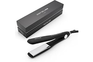 Corioliss WIDE | Plancha de Pelo Profesional | Placas Extra Anchas de Titanio | Alisado y Ondas | Control de Temperatura 130º-230º | Calentamiento 20 Segundos | Black