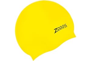 Zoggs Czepek kąpielowy dla dorosłych, wygodny czepek kąpielowy dla dorosłych, antypoślizgowa podszewka, czepek kąpielowy dla dorosłych, formowany czepek kąpielowy z chlorem Beating Zoggs (rozmiar