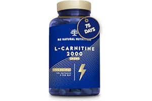 Natural L CARNITINE 2000mg 150 Capsules 75 Days (only 2 Capsules per Day) High Concentration Improves Sports Performance. Weight Loss, Energy Resistance. CE Manufactured. N2 Natural Nutrition