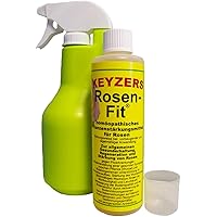 Keyzers Rosen-Fit 250ml mit Sprühflasche und Messbecher - Das homöopathische Pflanzenstärkungsmittel für Rosen