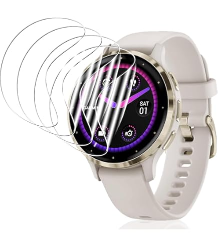 4 Pièces Full-Screen Ecran Protection Savvies pour Garmin Venu 4 (41 mm